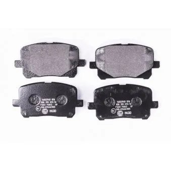 Jeu de 4 plaquettes de frein avant HELLA 8DB 355 013-161