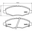 Jeu de 4 plaquettes de frein avant HELLA 8DB 355 013-181 - Visuel 2