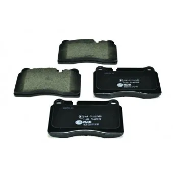 Jeu de 4 plaquettes de frein avant HELLA 8DB 355 013-201