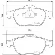 Jeu de 4 plaquettes de frein avant HELLA 8DB 355 013-241 - Visuel 2