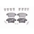 Jeu de 4 plaquettes de frein arrière HELLA 8DB 355 013-361 - Visuel 1