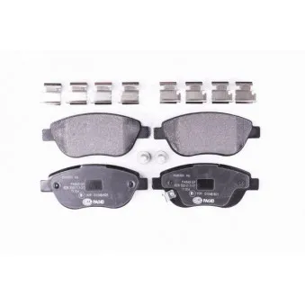 Jeu de 4 plaquettes de frein avant HELLA 8DB 355 013-371
