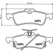 Jeu de 4 plaquettes de frein arrière HELLA 8DB 355 013-461 - Visuel 2
