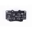 Jeu de 4 plaquettes de frein avant HELLA 8DB 355 013-481 - Visuel 3