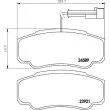 Jeu de 4 plaquettes de frein arrière HELLA 8DB 355 013-511 - Visuel 2