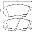 Jeu de 4 plaquettes de frein avant HELLA 8DB 355 013-521 - Visuel 2