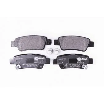 Jeu de 4 plaquettes de frein arrière HELLA 8DB 355 013-591