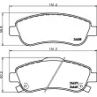 Jeu de 4 plaquettes de frein avant HELLA 8DB 355 013-611 - Visuel 2