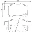 Jeu de 4 plaquettes de frein arrière HELLA 8DB 355 013-631 - Visuel 2