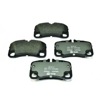 Jeu de 4 plaquettes de frein arrière HELLA 8DB 355 013-791