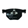 Jeu de 4 plaquettes de frein arrière HELLA 8DB 355 013-941 - Visuel 3