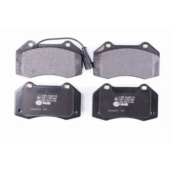Jeu de 4 plaquettes de frein avant HELLA 8DB 355 014-061