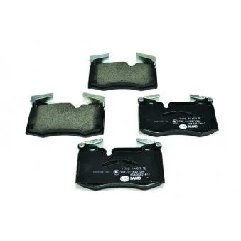 Jeu de 4 plaquettes de frein avant HELLA 8DB 355 014-111