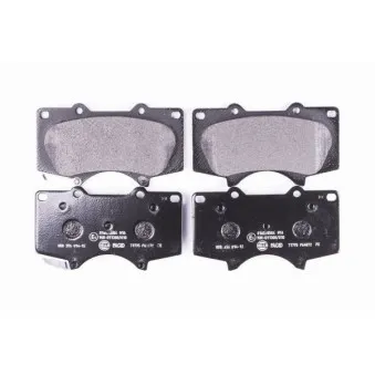 Jeu de 4 plaquettes de frein avant HELLA 8DB 355 014-121