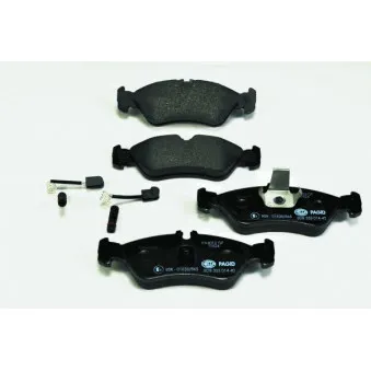 Jeu de 4 plaquettes de frein arrière HELLA 8DB 355 014-401