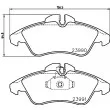 Jeu de 4 plaquettes de frein avant HELLA 8DB 355 014-481 - Visuel 2