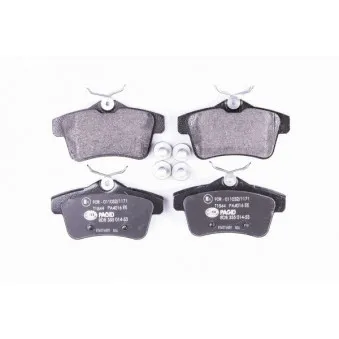 Jeu de 4 plaquettes de frein arrière HELLA 8DB 355 014-531