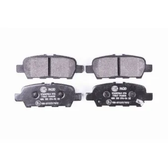 Jeu de 4 plaquettes de frein arrière HELLA 8DB 355 014-561