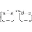 Jeu de 4 plaquettes de frein avant HELLA 8DB 355 014-651 - Visuel 2