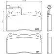 Jeu de 4 plaquettes de frein avant HELLA 8DB 355 014-731 - Visuel 2