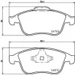 Jeu de 4 plaquettes de frein avant HELLA 8DB 355 014-801 - Visuel 2