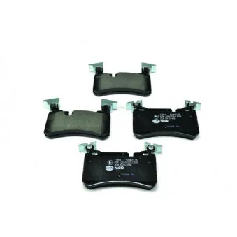 Jeu de 4 plaquettes de frein arrière HELLA 8DB 355 014-811