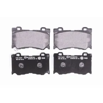 Jeu de 4 plaquettes de frein avant HELLA 8DB 355 014-841