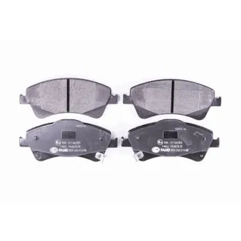 Jeu de 4 plaquettes de frein avant HELLA 8DB 355 014-881