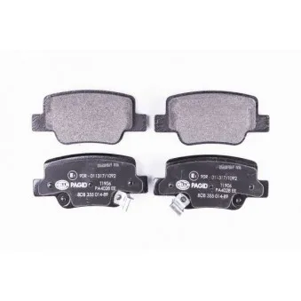 Jeu de 4 plaquettes de frein arrière HELLA 8DB 355 014-891