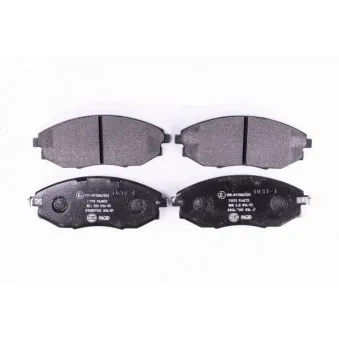 Jeu de 4 plaquettes de frein avant HELLA 8DB 355 014-931