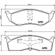 Jeu de 4 plaquettes de frein avant HELLA 8DB 355 014-971 - Visuel 2