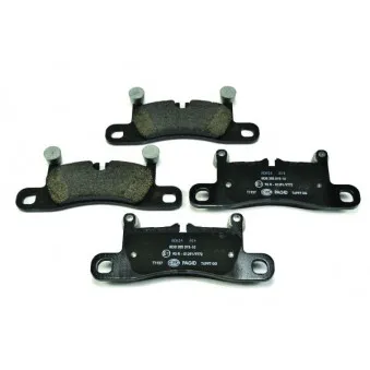 Jeu de 4 plaquettes de frein arrière HELLA 8DB 355 015-101