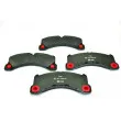 Jeu de 4 plaquettes de frein avant HELLA 8DB 355 015-131 - Visuel 1