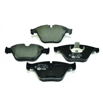 Jeu de 4 plaquettes de frein avant HELLA 8DB 355 015-261