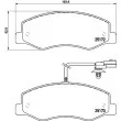 Jeu de 4 plaquettes de frein arrière HELLA 8DB 355 015-311 - Visuel 2
