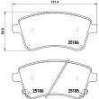 Jeu de 4 plaquettes de frein avant HELLA 8DB 355 015-331 - Visuel 2