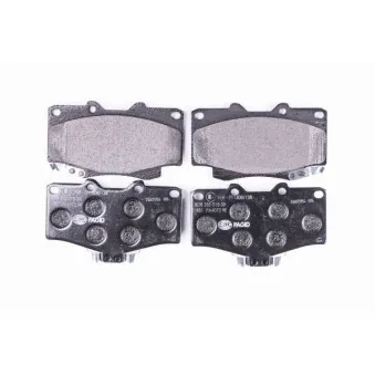Jeu de 4 plaquettes de frein avant HELLA 8DB 355 015-351