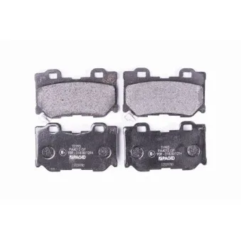 Jeu de 4 plaquettes de frein arrière HELLA 8DB 355 015-421