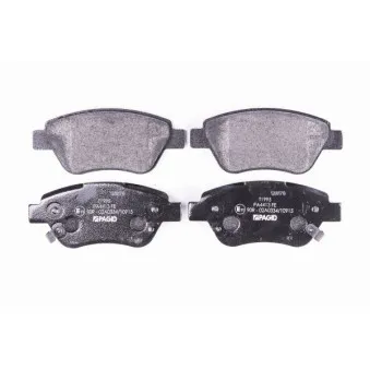 Jeu de 4 plaquettes de frein avant HELLA 8DB 355 015-441