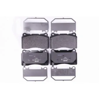 Jeu de 4 plaquettes de frein avant HELLA 8DB 355 015-481