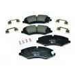 Jeu de 4 plaquettes de frein avant HELLA 8DB 355 015-551 - Visuel 1