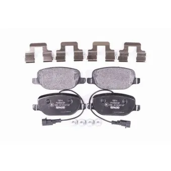 Jeu de 4 plaquettes de frein arrière HELLA 8DB 355 015-571