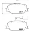 Jeu de 4 plaquettes de frein arrière HELLA 8DB 355 015-571 - Visuel 2