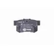 Jeu de 4 plaquettes de frein arrière HELLA 8DB 355 015-611 - Visuel 3