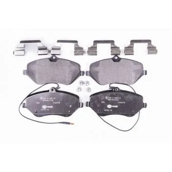 Jeu de 4 plaquettes de frein avant HELLA 8DB 355 015-621