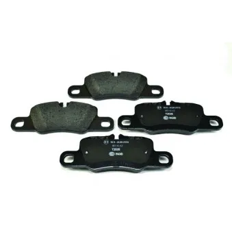 Jeu de 4 plaquettes de frein arrière HELLA 8DB 355 015-651