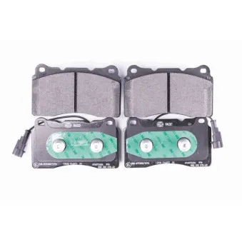 Jeu de 4 plaquettes de frein avant HELLA 8DB 355 015-681
