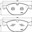 Jeu de 4 plaquettes de frein avant HELLA 8DB 355 015-701 - Visuel 2