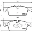 Jeu de 4 plaquettes de frein avant HELLA 8DB 355 015-711 - Visuel 2
