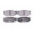 Jeu de 4 plaquettes de frein avant HELLA 8DB 355 015-751 - Visuel 1